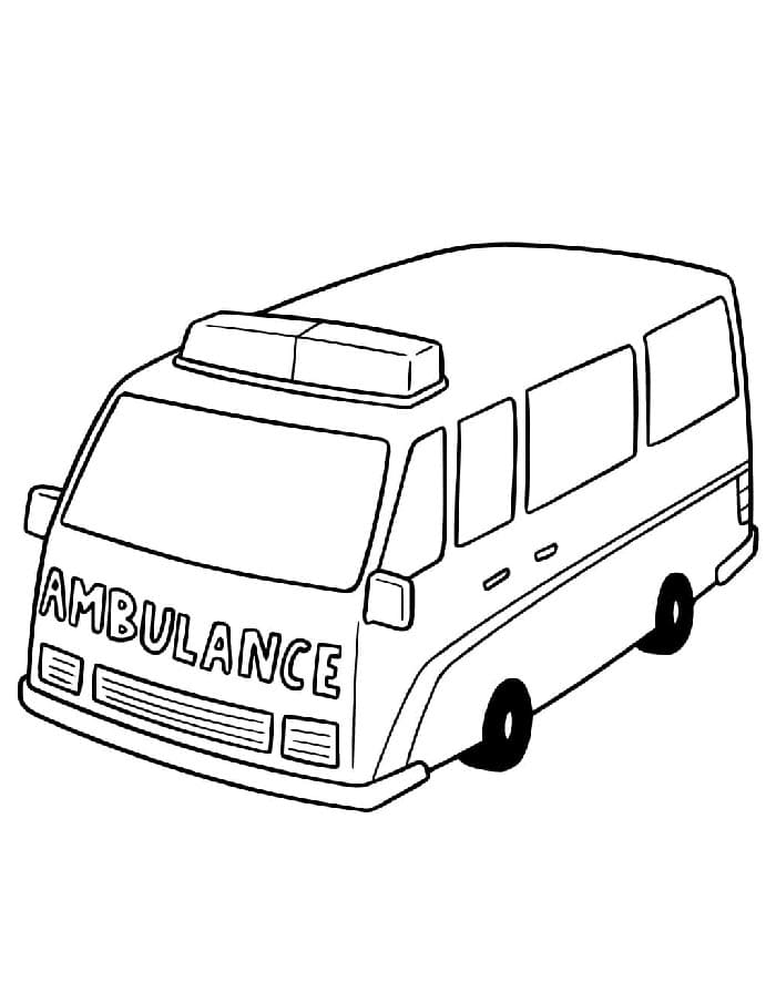 Sanitka Tisknutelná pro Děti omalovánka