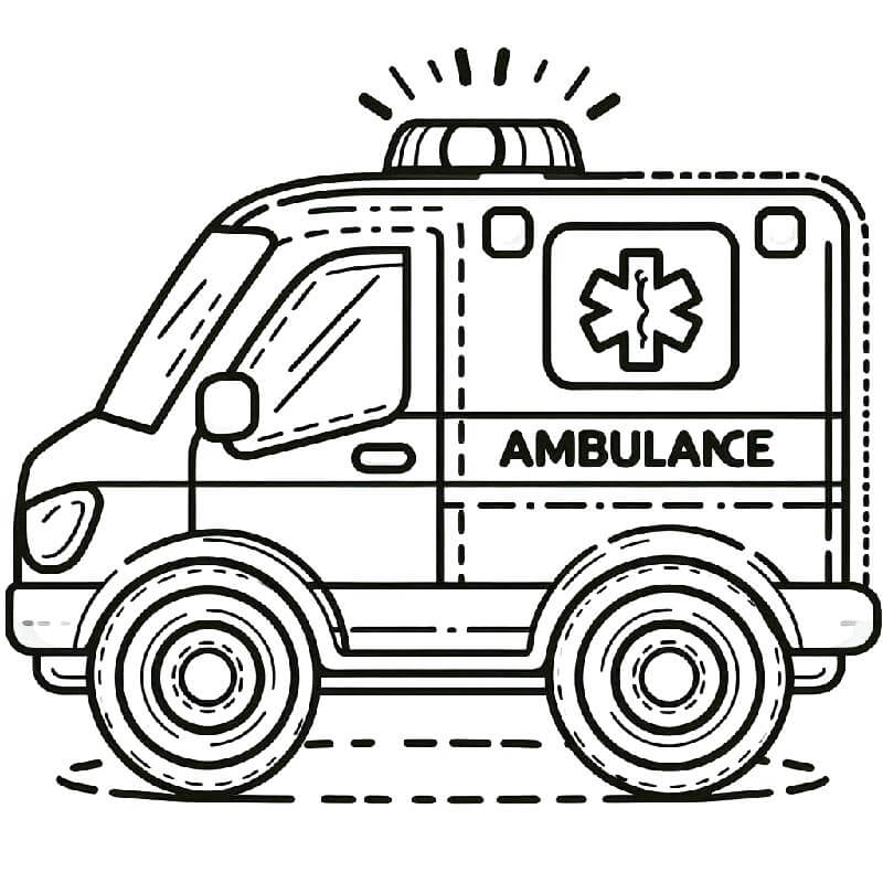 Sanitka Zdarama omalovánka