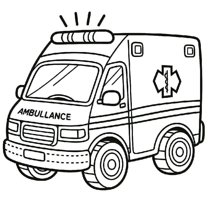 Sanitka Zdarma omalovánka