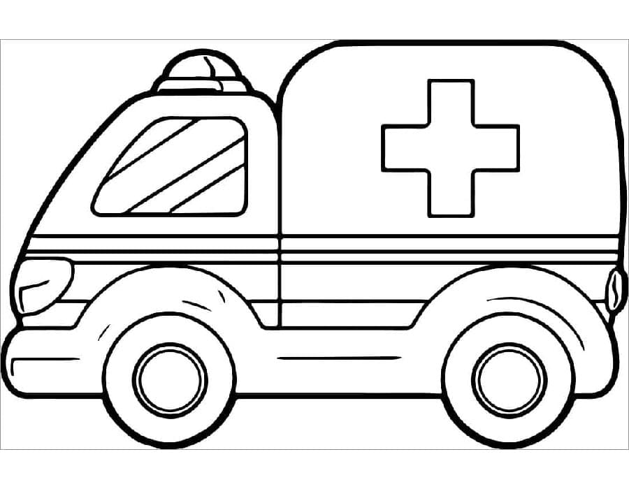 Sanitka pro Děti omalovánka