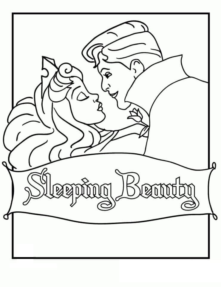 Šípková Růženka (1) omalovánka