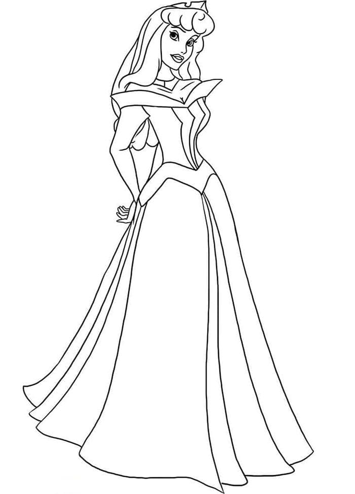 Šípková Růženka (12) omalovánka