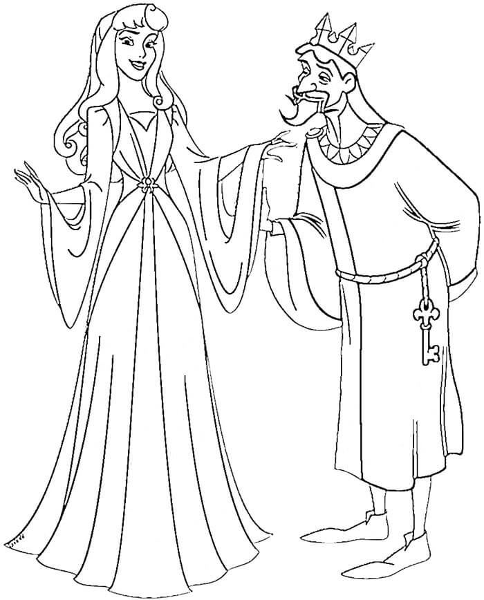 Šípková Růženka (25) omalovánka