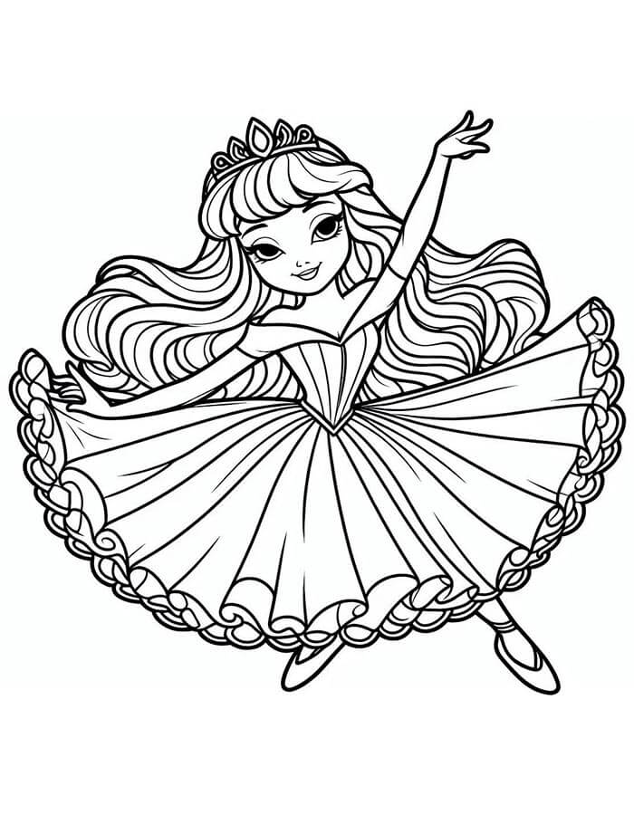 Šípková Růženka (26) omalovánka