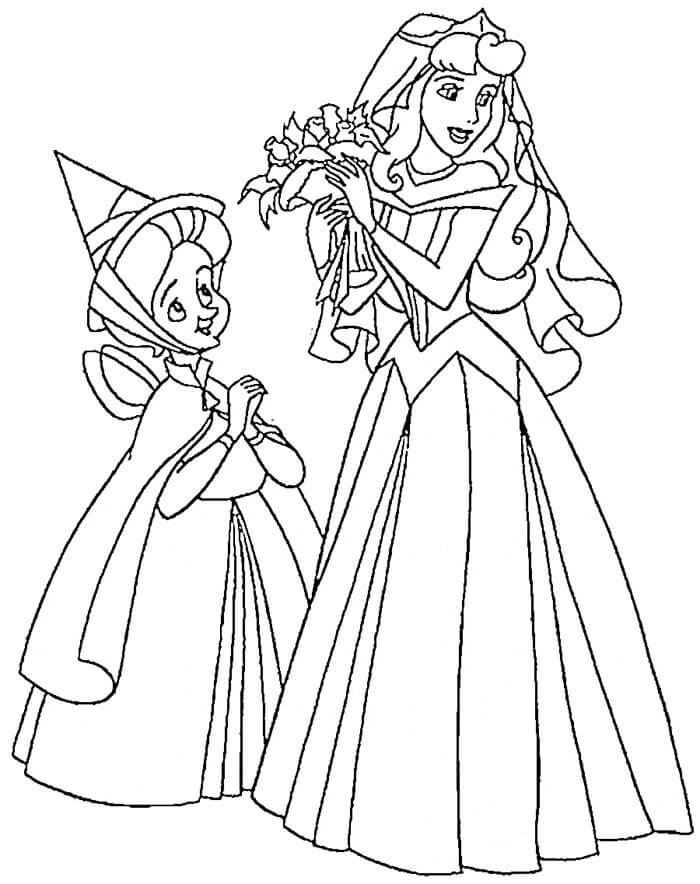 Šípková Růženka (27) omalovánka