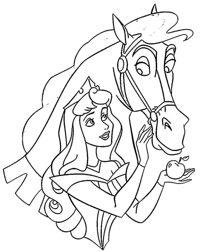 Šípková Růženka (35) omalovánka