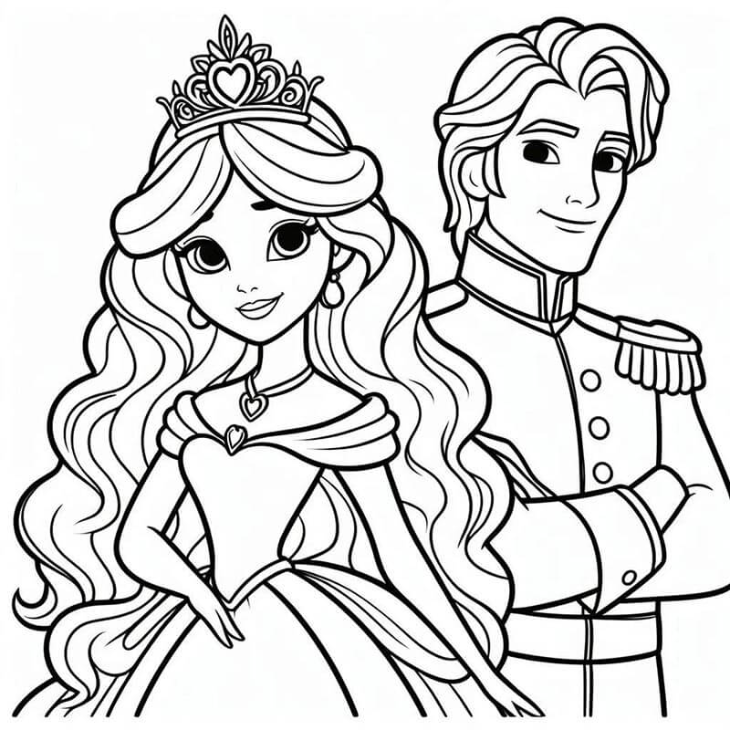 Šípková Růženka (40) omalovánka