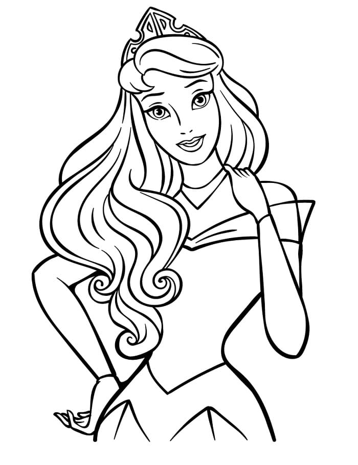 Šípková Růženka v Disney omalovánka