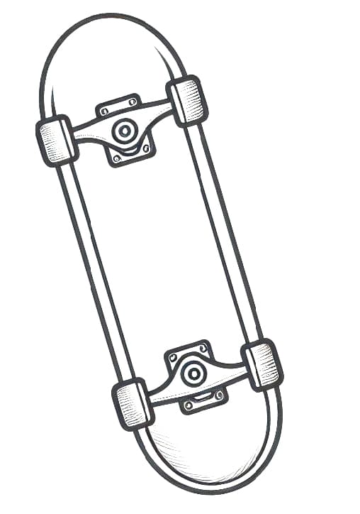 Skateboarding (31) omalovánka