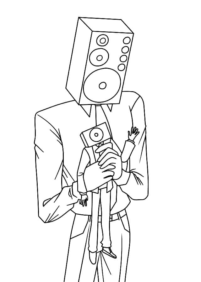 Skibidi Toilet (14) omalovánka