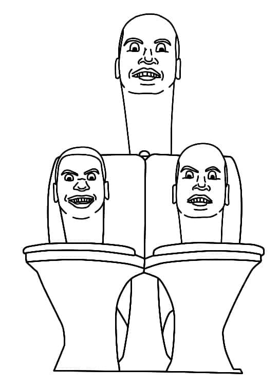 Skibidi Toilet (16) omalovánka