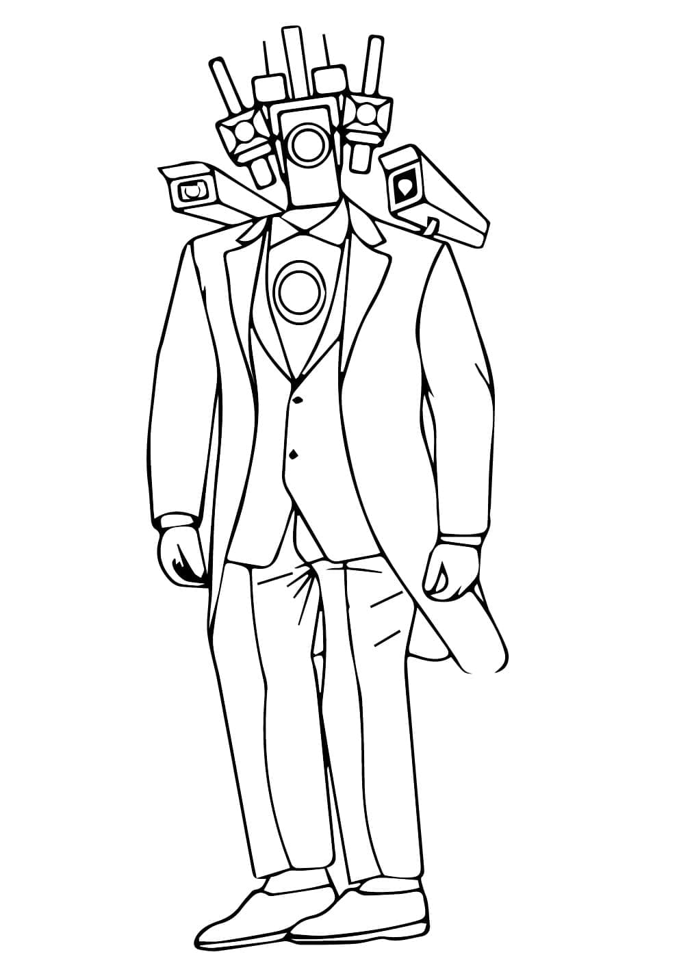 Skibidi Toilet (18) omalovánka