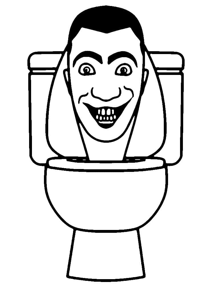 Skibidi Toilet pro Děti omalovánka