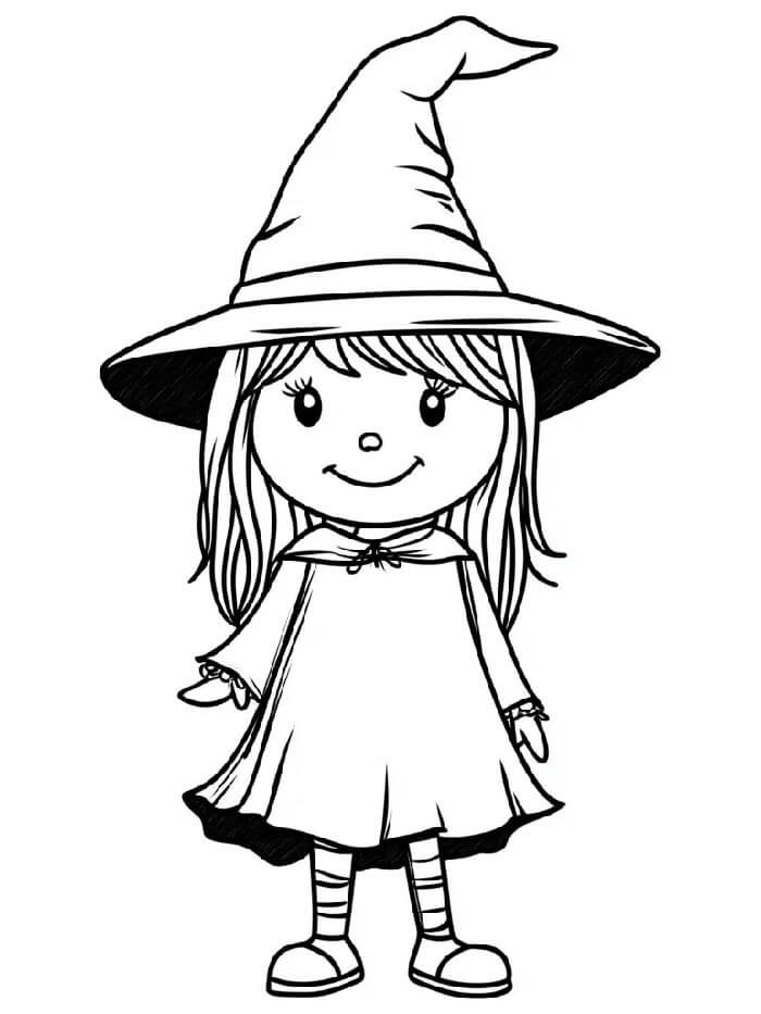 Skvělá Čarodějnice omalovánka