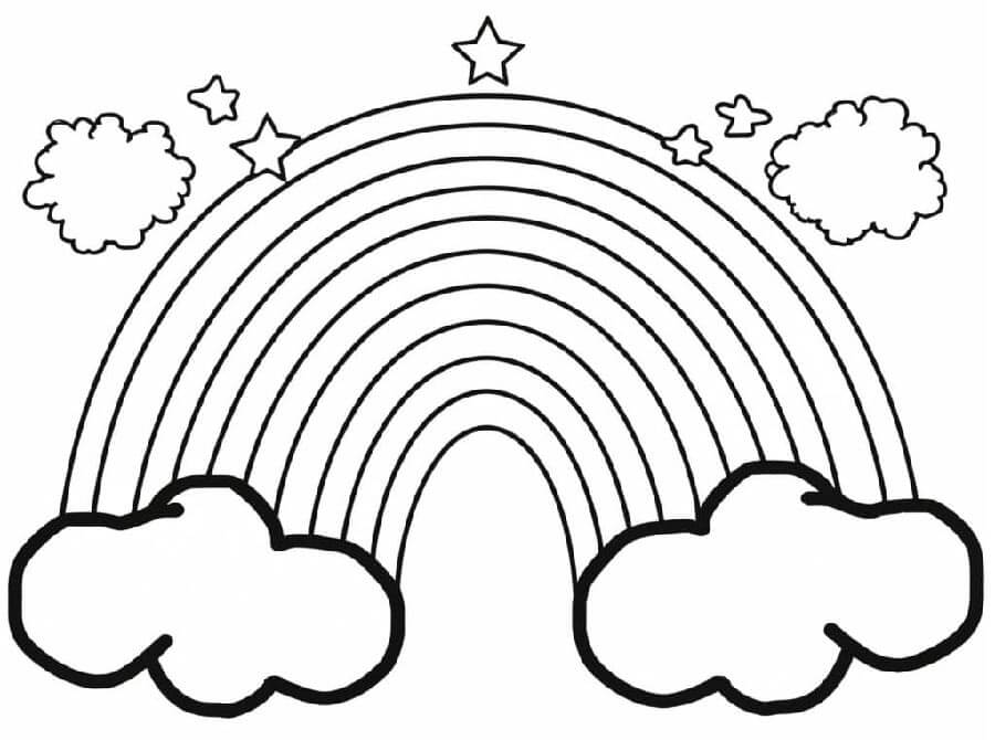 Skvělá Duha omalovánka