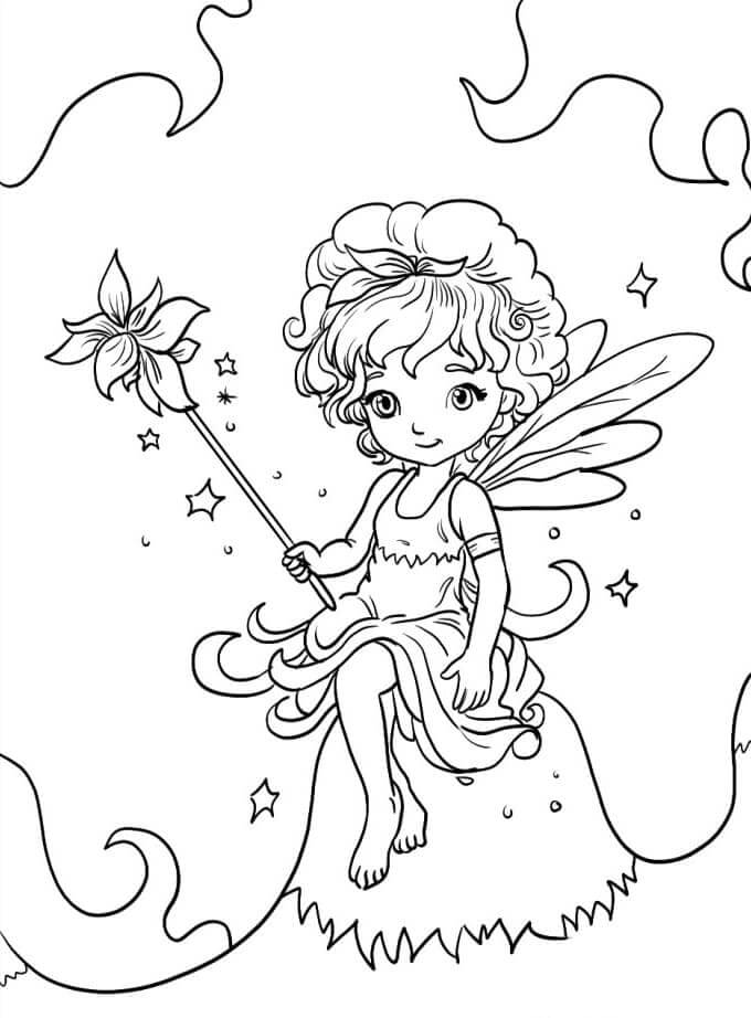 Skvělá Víla omalovánka
