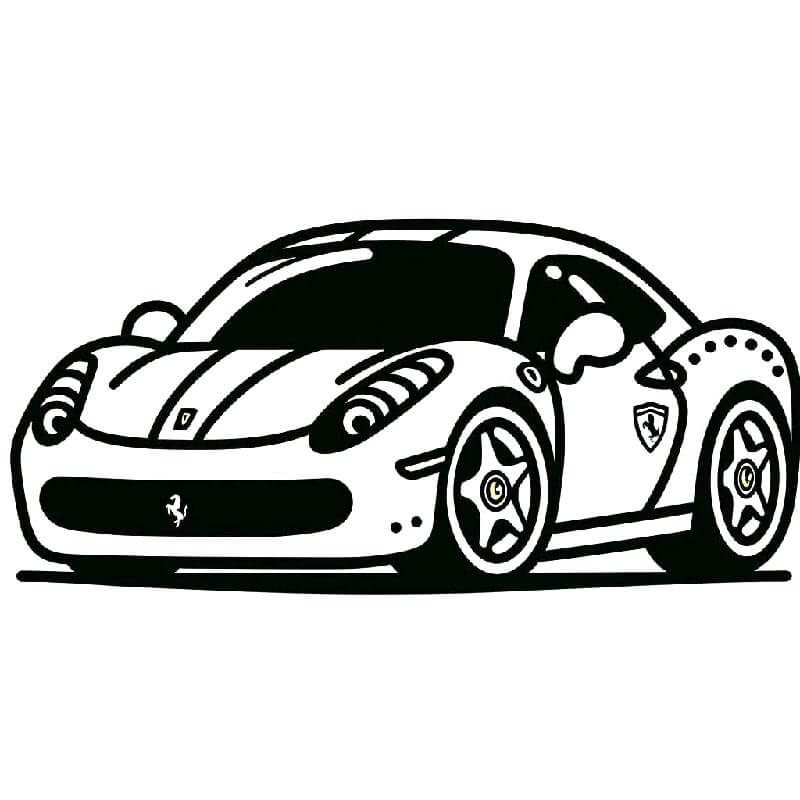 Skvělé Ferrari omalovánka