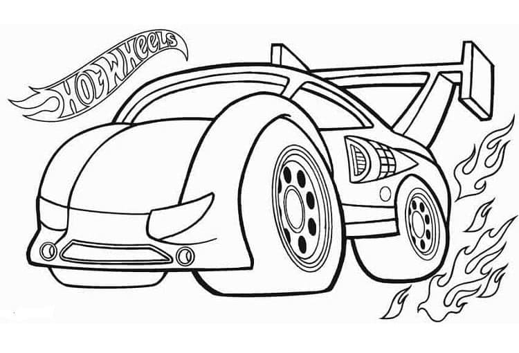 Skvělé Hot Wheels omalovánka