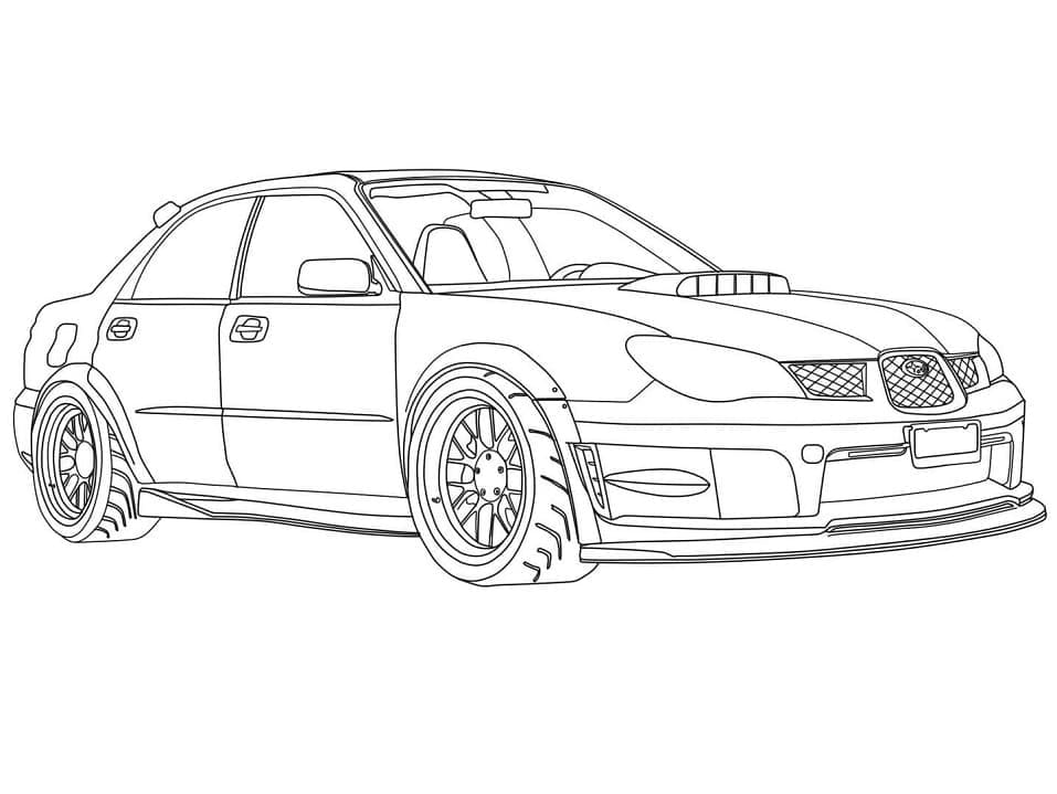 Skvělé Závodní Auto omalovánka