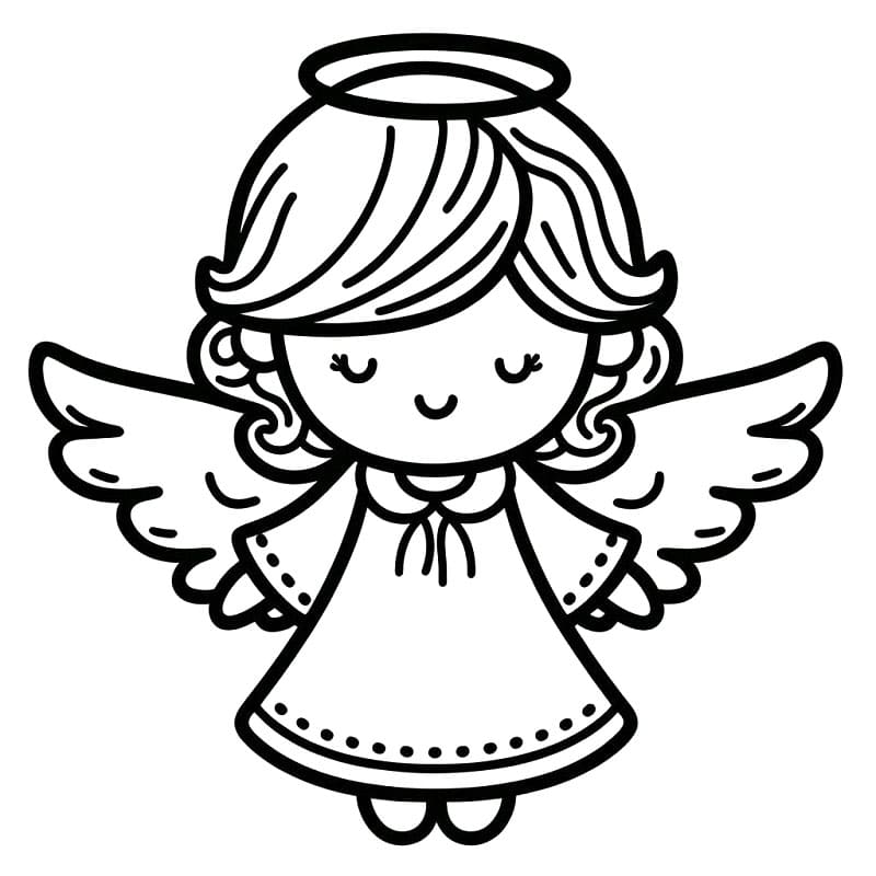 Skvělý Anděl omalovánka