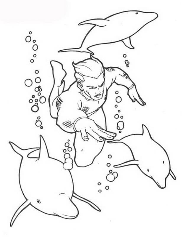 Skvělý Aquaman omalovánka