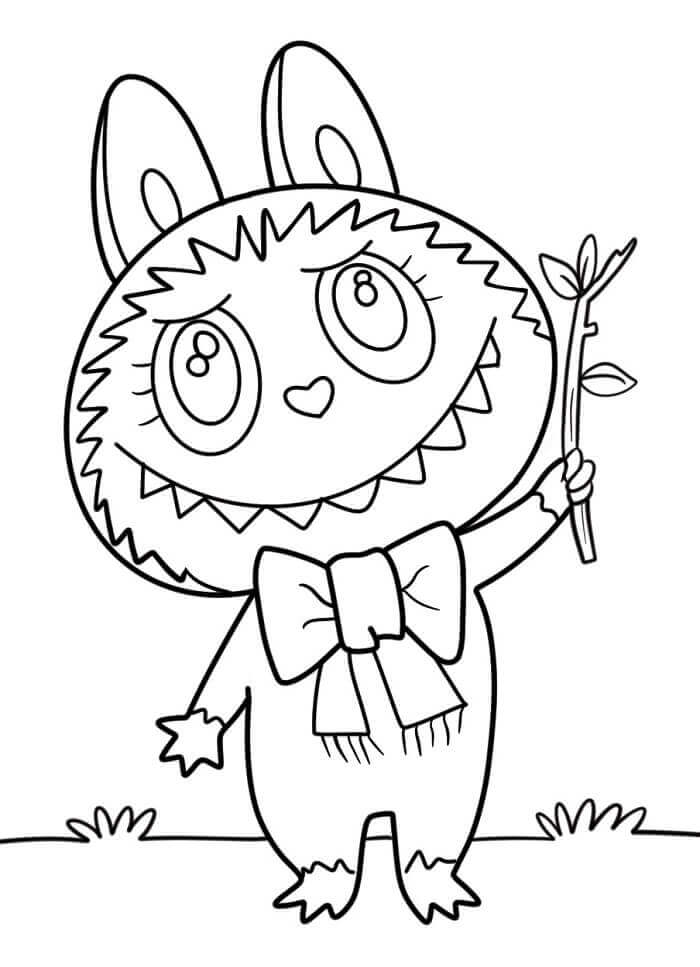 Skvělý Labubu omalovánka