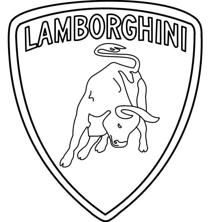 Skvělý Lamborghini omalovánka