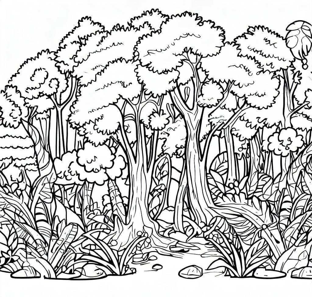 Skvělý Les omalovánka