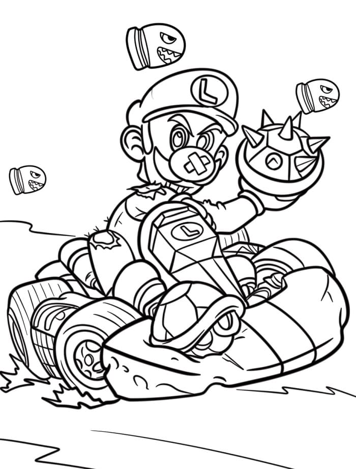 Skvělý Luigi omalovánka