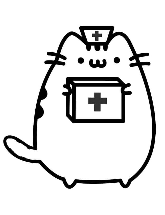 Skvělý Pusheen omalovánka