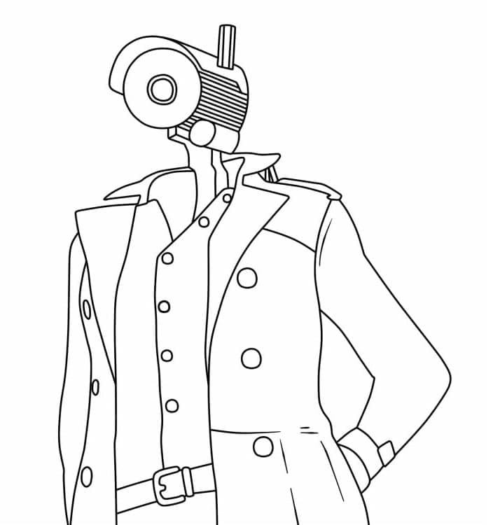 Skvělý Skibidi Toilet omalovánka