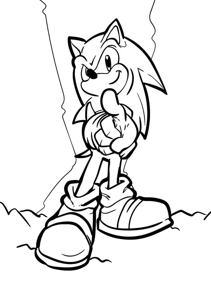 Skvělý Sonic omalovánka