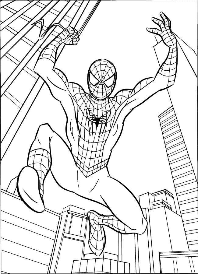 Skvělý Spiderman omalovánka