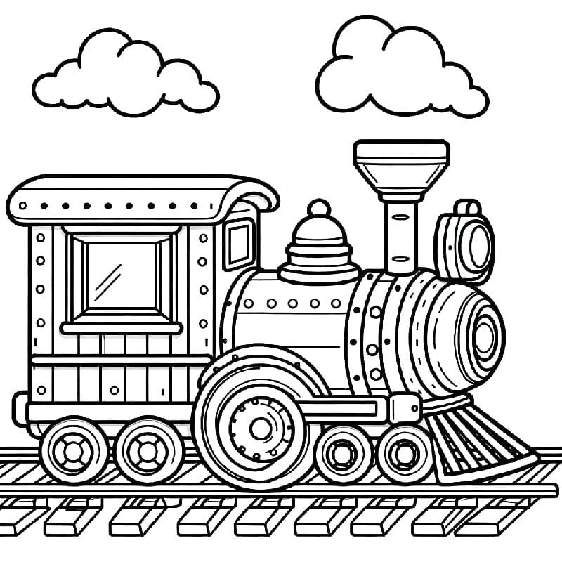 Skvělý Vlak omalovánka