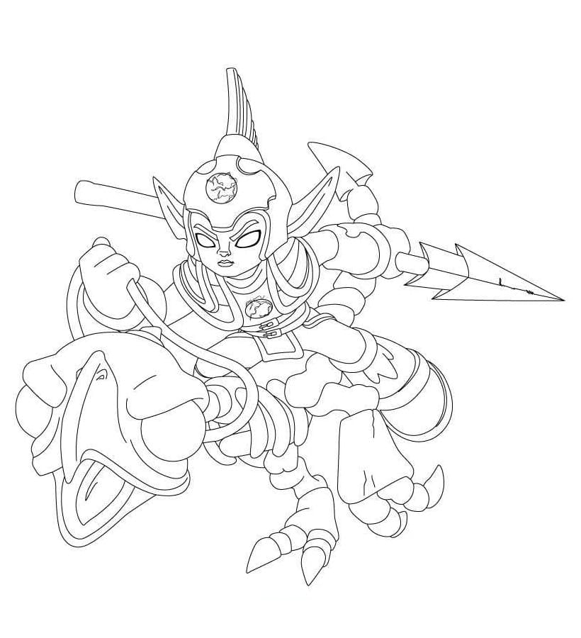 Skylanders k Vymalování omalovánka