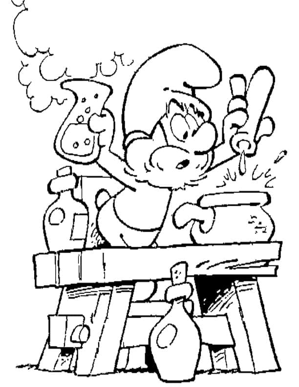 Šmoulové (10) omalovánka