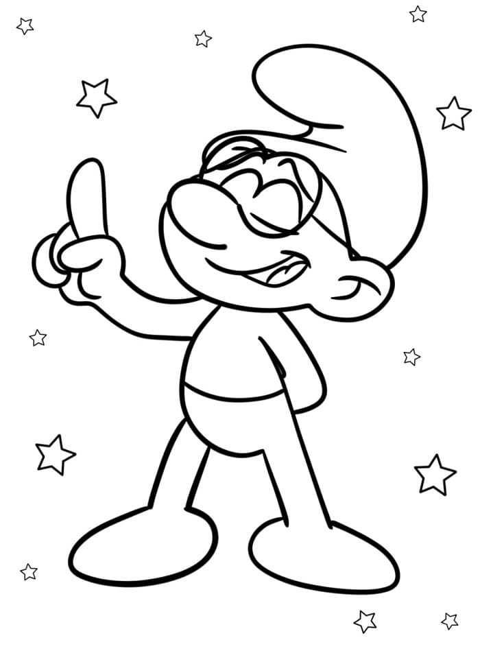 Šmoulové (2) omalovánka