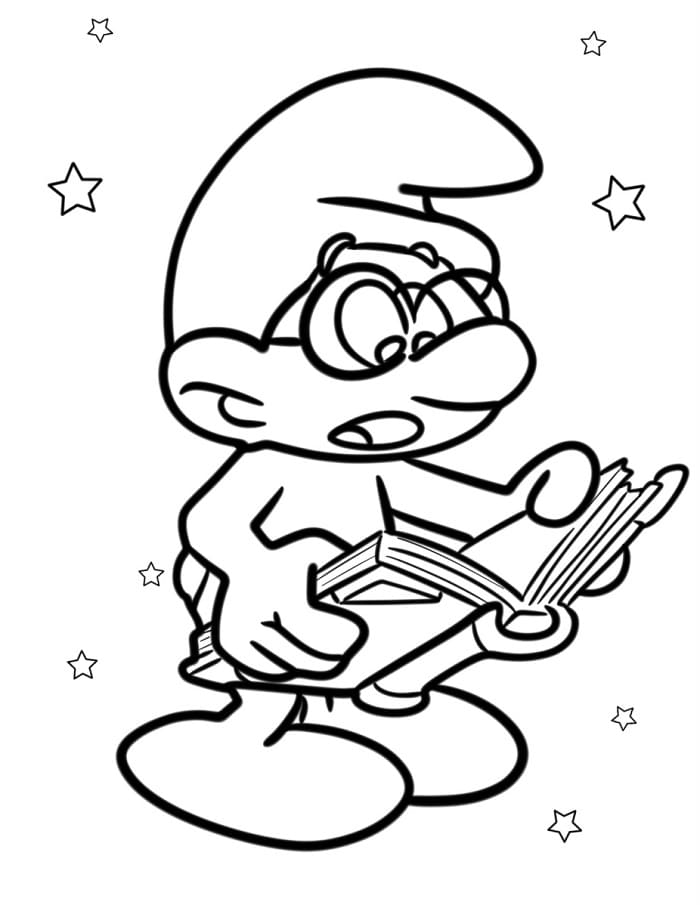 Šmoulové (3) omalovánka