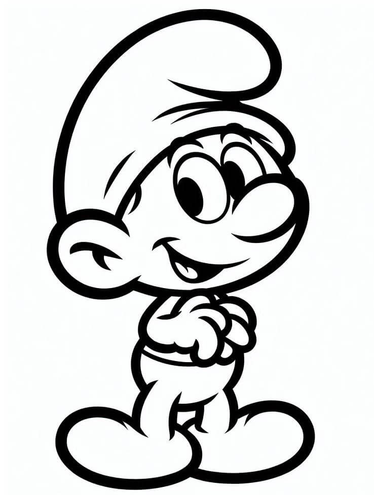 Šmoulové Obrázek omalovánka