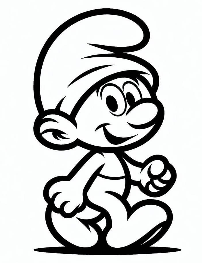 Šmoulové Tisknutelní pro Děti omalovánka