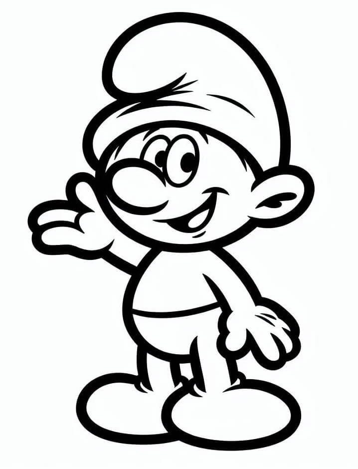 Šmoulové Tisknutelní omalovánka