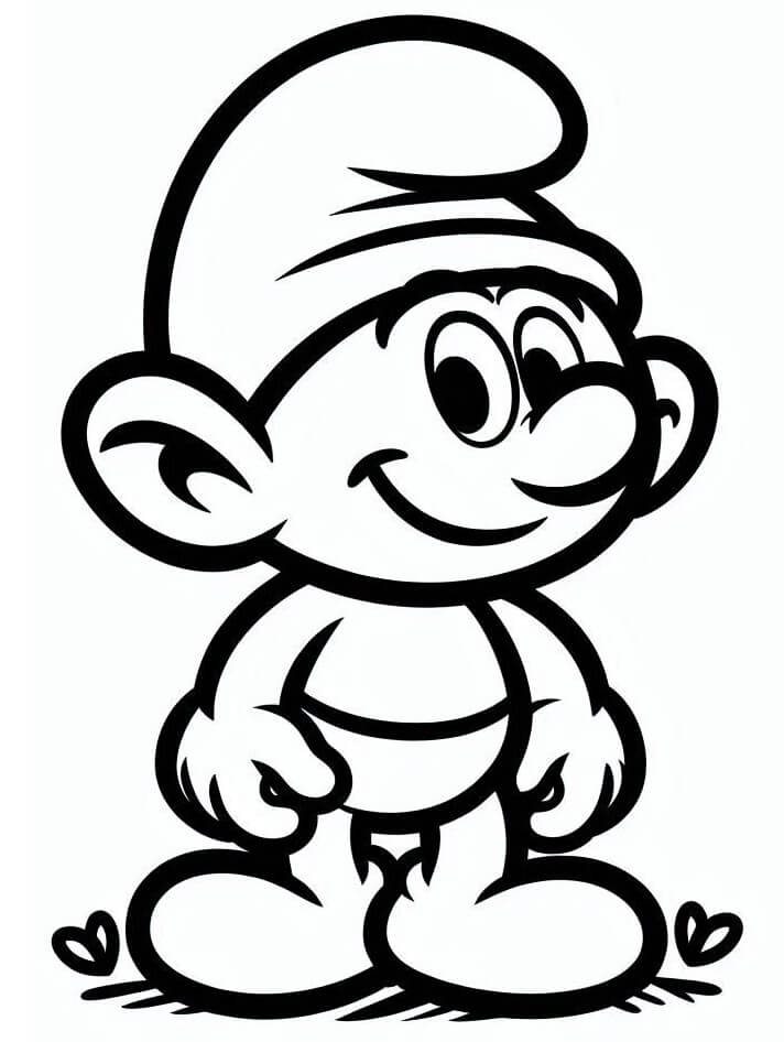 Šmoulové Zdarma pro Děti omalovánka