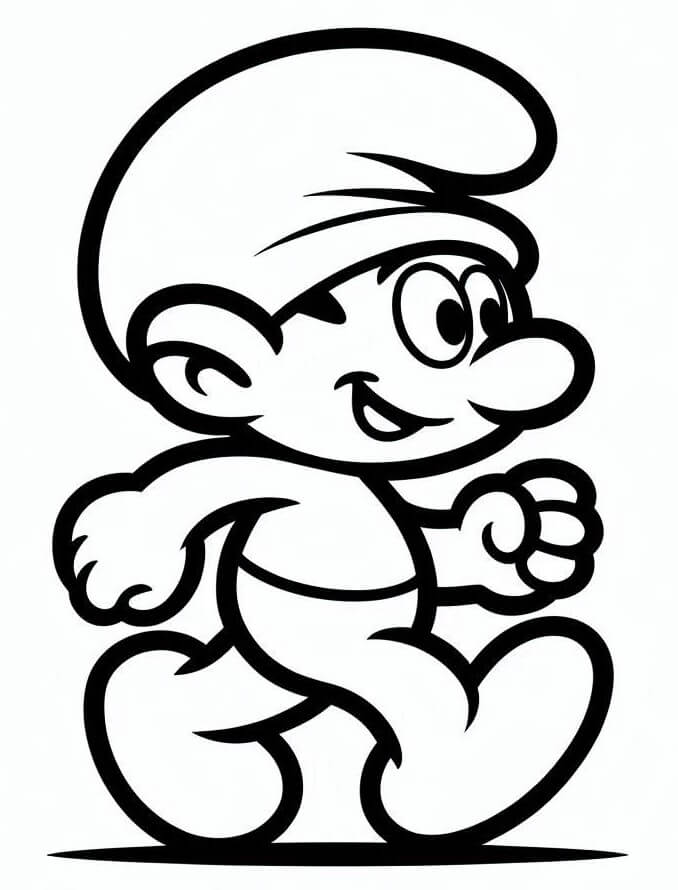 Šmoulové k Vymalování omalovánka