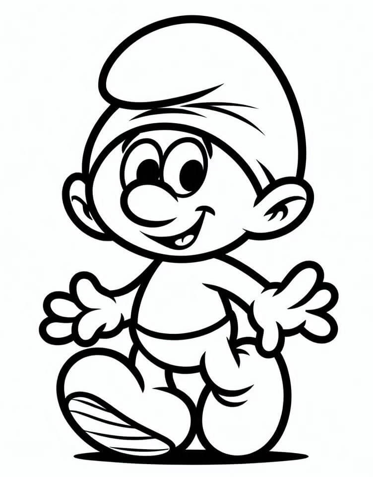 Šmoulové pro Děti omalovánka