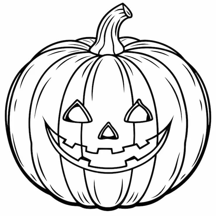 Snadná Dýně omalovánka