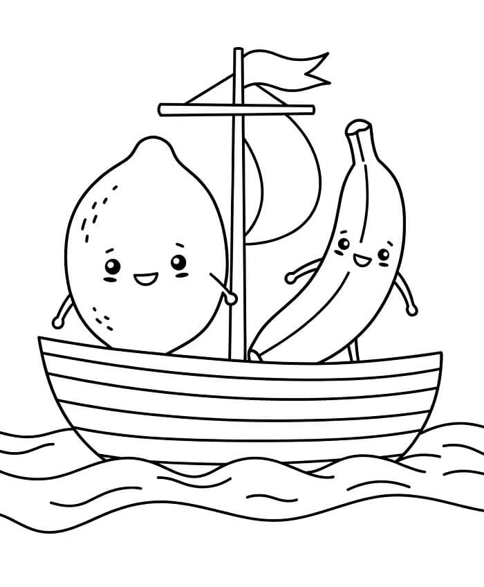 Snadný Citrón omalovánka