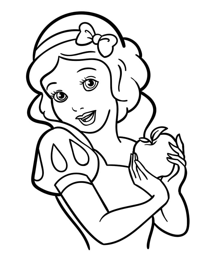 Sněhurka Disney omalovánka