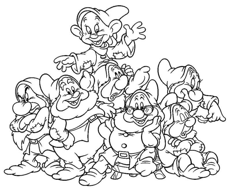 Sněhurka Zdarma omalovánka