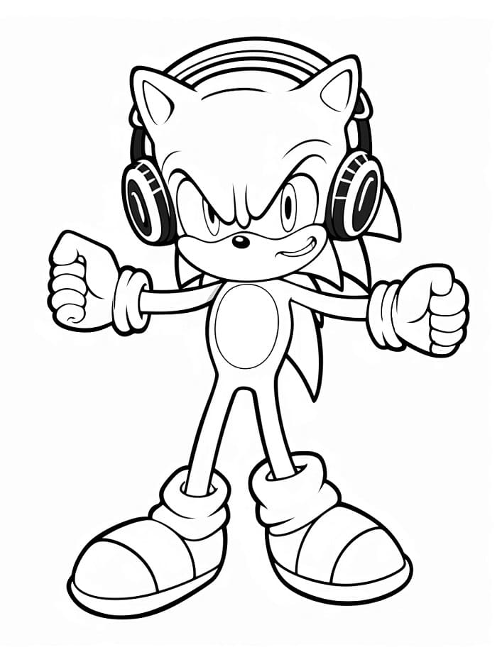 Sonic Ježek omalovánka