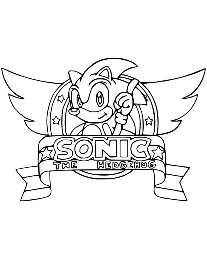 Sonic pro Děti omalovánka